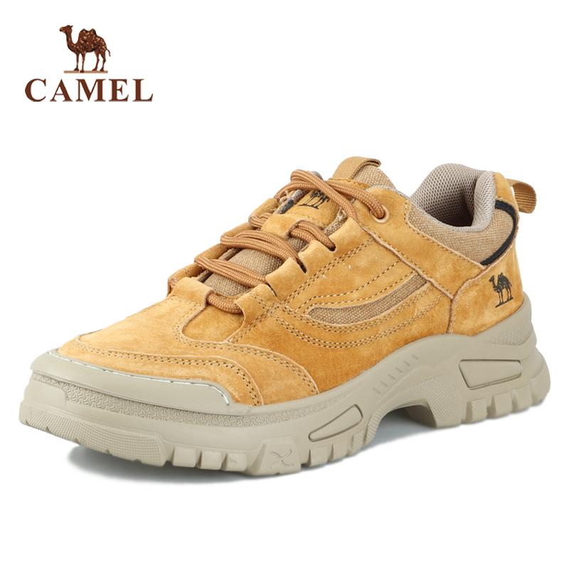 圆头休闲鞋骆驼轻质透气户外轻便