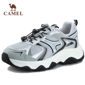 骆驼女鞋秋季新款休闲百搭潮鞋厚底舒适运动鞋学生老爹鞋网布鞋