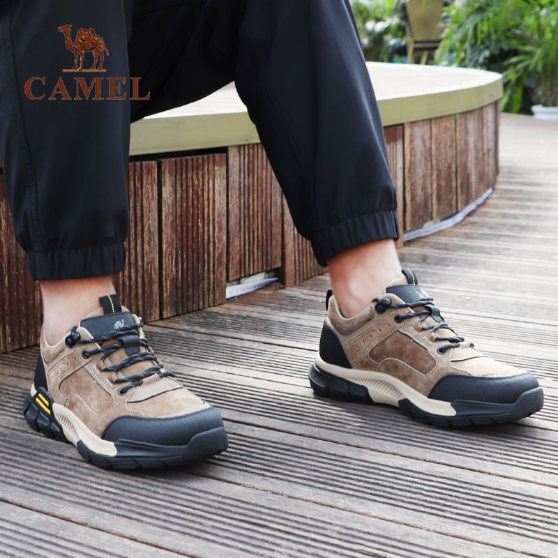 骆驼秋季户外运动休闲鞋防滑透气