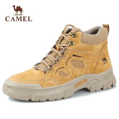 马丁靴骆驼轻质软底户外休闲