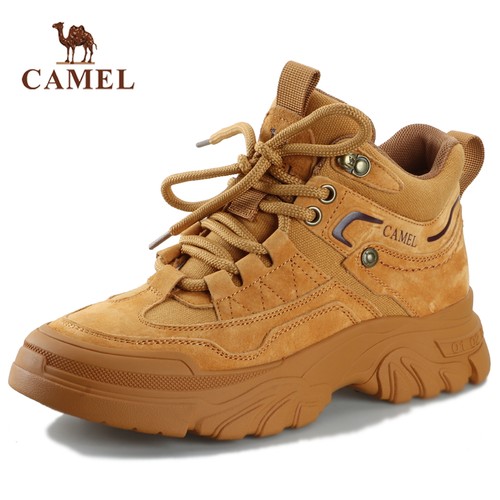 软底骆驼户外防滑耐磨复古马丁靴