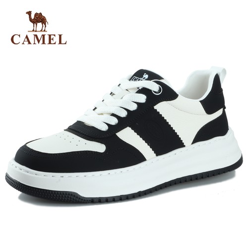 运动休闲小白鞋骆驼时尚百搭厚底