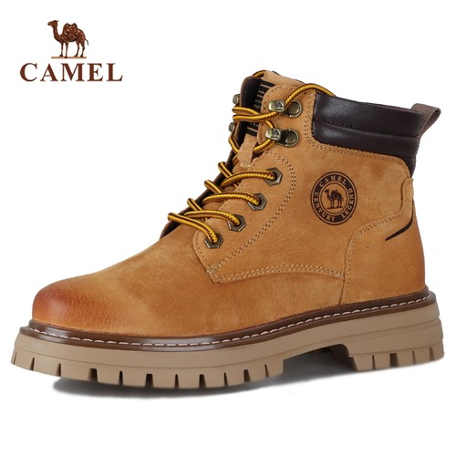 骆驼女鞋秋季新款户外休闲马丁靴