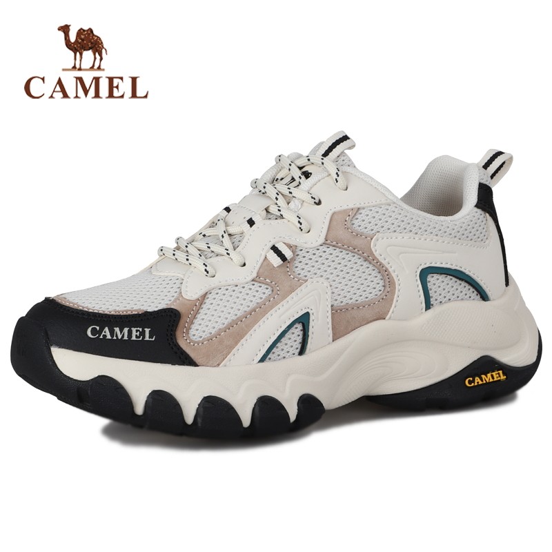 骆驼女鞋春季新款户外运动休闲鞋轻便防滑耐磨徒步鞋商场同款