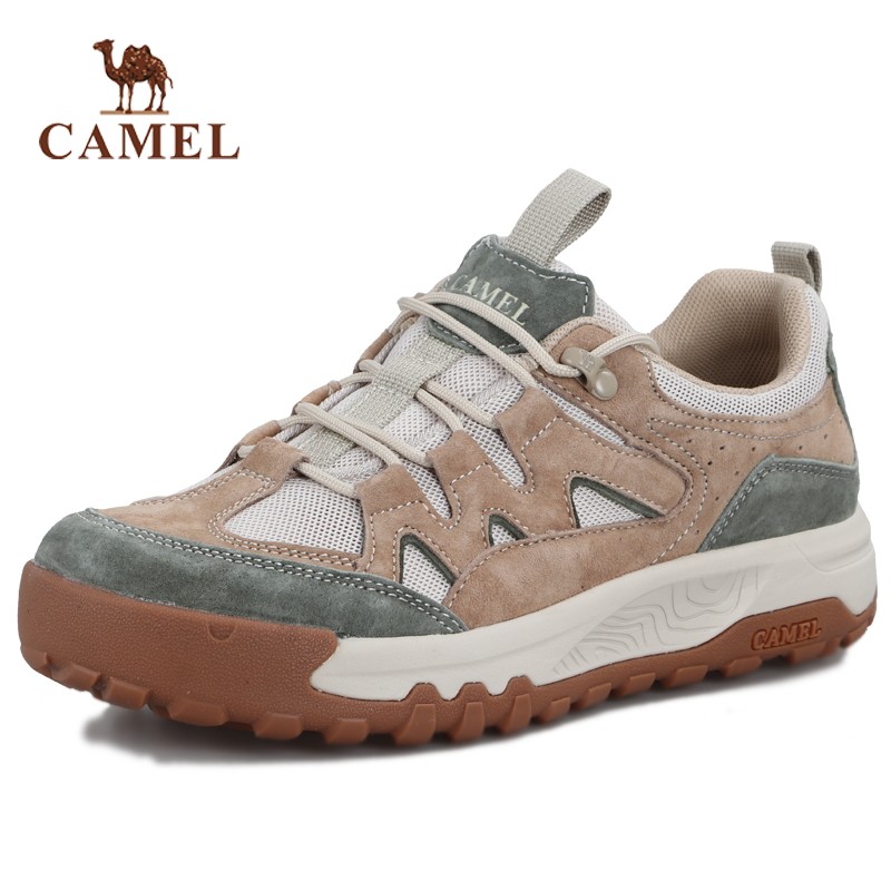 骆驼女鞋春季新款户外运动休闲鞋轻便防滑耐磨徒步鞋商场同款舒适
