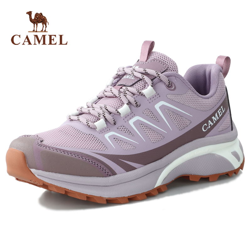 骆驼户外圆头厚底休闲鞋软底透气