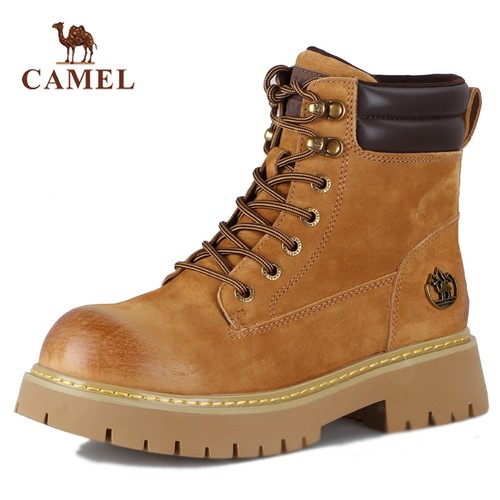 骆驼女鞋秋季新款户外休闲马丁靴