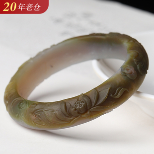 老料天然精雕盐源玛瑙手镯破执价结缘直播 20年老仓年终捡真漏