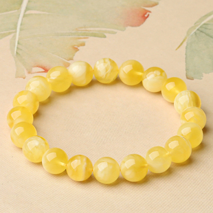 亲宝水晶天然蜜蜡手串吊坠琥珀血珀手链女男盘玩小众设计配饰品