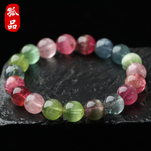 亲宝水晶大规格猫眼碧玺手链