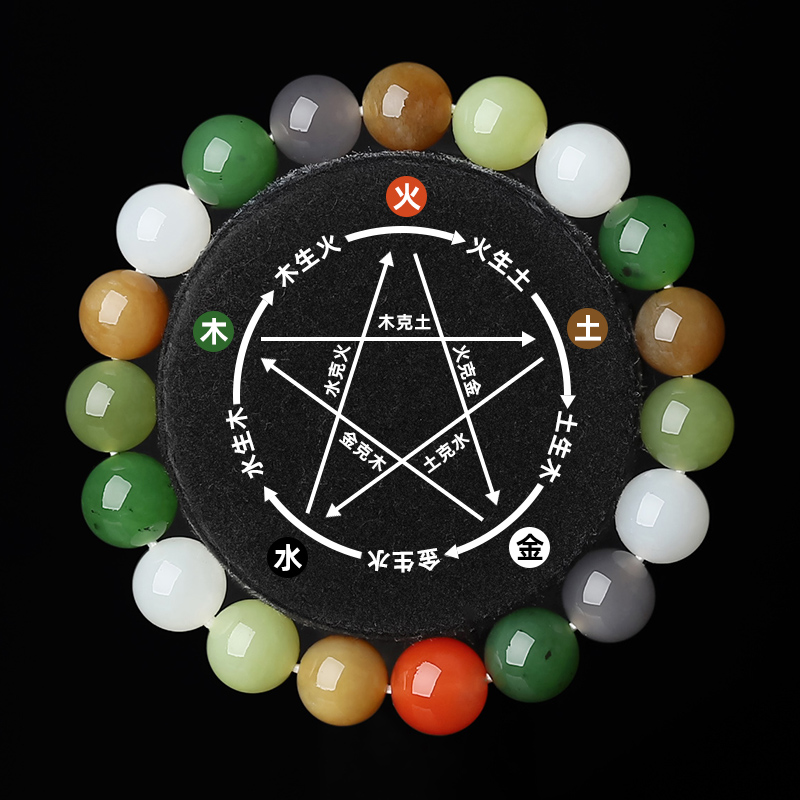 多宝和田玉手串亲宝水晶