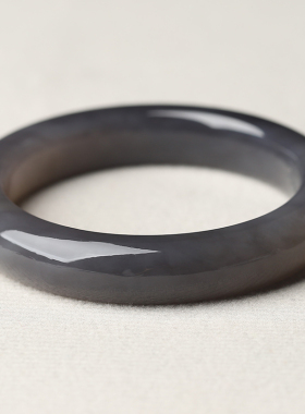 亲宝水晶浓烟紫和田玉手镯手链