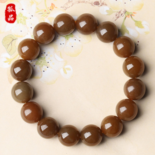 玄蜜凝脂·和田玉手串精品老黑糖色糖玉手链亲宝水晶饰品 孤品