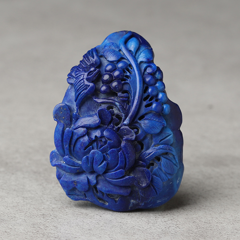 宝蓝级青金石吊坠饰品