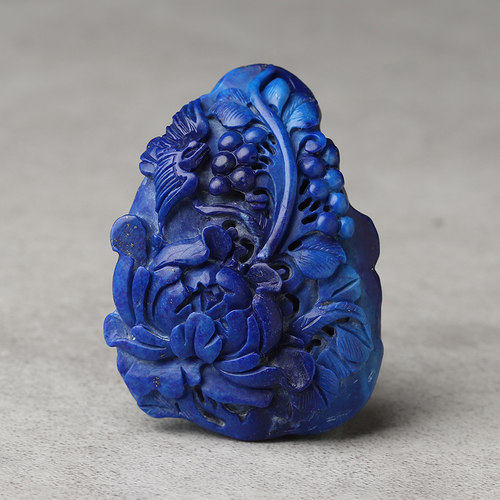 宝蓝级青金石吊坠饰品