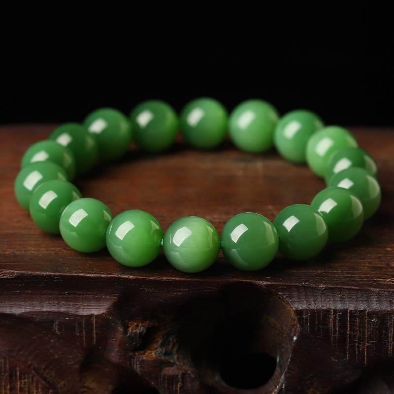 【20年老仓年终捡真漏】老料天然和田玉碧玉手串破执价结缘直播