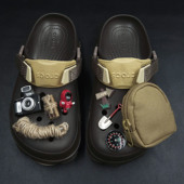 花露营风户外搞怪小众装 适配crocs洞洞鞋 配饰女男生鞋 饰配件卡扣