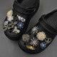 扣女高级感野兽串珠钻石派 花鞋 适配卡骆驰crocs洞洞鞋 配饰小众鞋