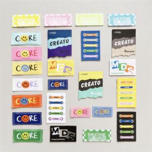 手缝布贴缝补衣服帖字母图案牛仔裤子补丁贴可缝小号时尚破洞装饰