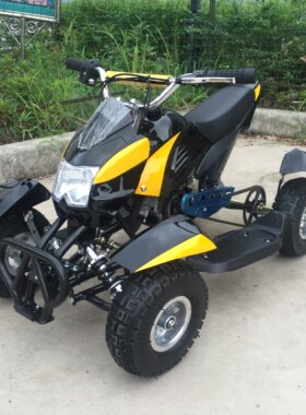 迷你摩托a车 四轮跑车 四轮越野 49CC 四轮沙滩车 二冲迷你沙滩车