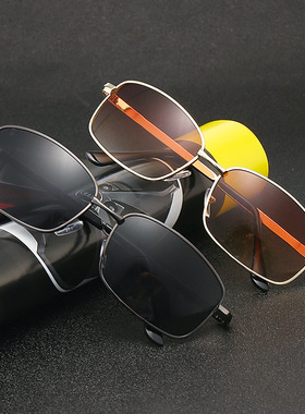 男士2025流行墨镜便宜防紫外线开车茶色金属框眼镜爷爷地摊太阳镜