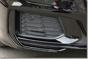 奥迪A6改装S6前保险杠下格栅装饰条钢琴黑高亮黑亮光黑原厂