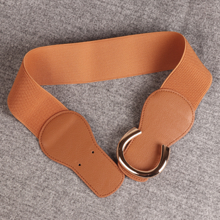 外套裙子黑大衣宽腰封 饰西装 腰带女松紧百搭韩版 四方扣弹力青年装