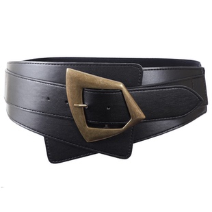 韩国女士时尚腰封百搭衬衫高级拉德棕色西装大衣配饰皮带宽腰带女