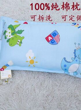儿童纯棉枕头幼儿园专用男女孩枕套3-6-10岁宝宝四季通用