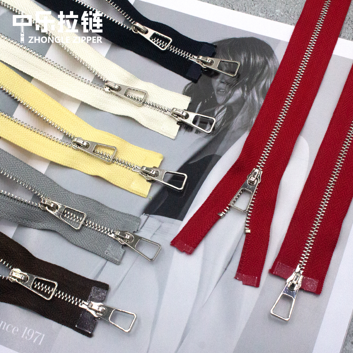 3号服装金属双头开尾拉链羽绒服皮衣上下拉链外套三号双开拉链DIY