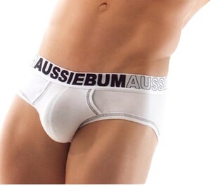 aussiebum男士三角内裤基础款提臀U凸双层前囊立体显大低腰舒适