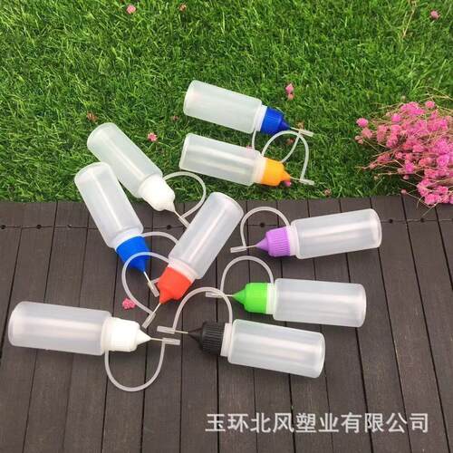 30m挤lKVKE注油瓶针孔瓶针料管盖瓶精油瓶尖嘴压颜瓶笔形P细长塑