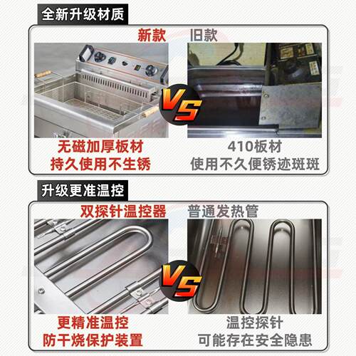 工厂直销商用电炸炉大容量030锅L油炸749跨境2热卖排油L阀电炸锅
