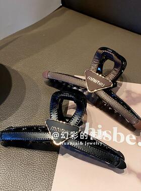 抓夹13厘米皮革时尚鲨鱼夹
