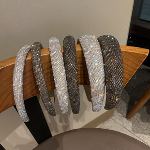 气质秀场发卡 简约超闪满钻三个宽度发箍 3.21号直播上新 韩版