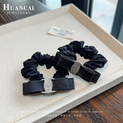 新款简约闪钻百搭发圈舒适不伤发