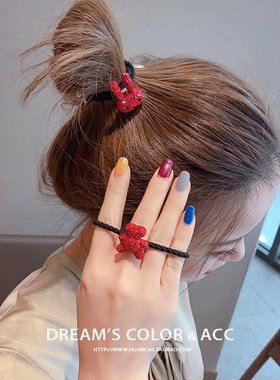 幻彩家发绳水钻可爱吉祥
