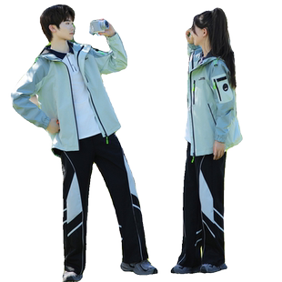 秋冬装开衫班服三件套男女2026新款初中高中学生校服外套短袖裤子