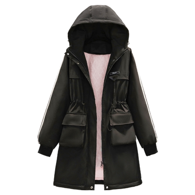 羊羔绒夹棉加厚大衣外套