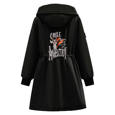 夹棉加绒加厚大衣外套女