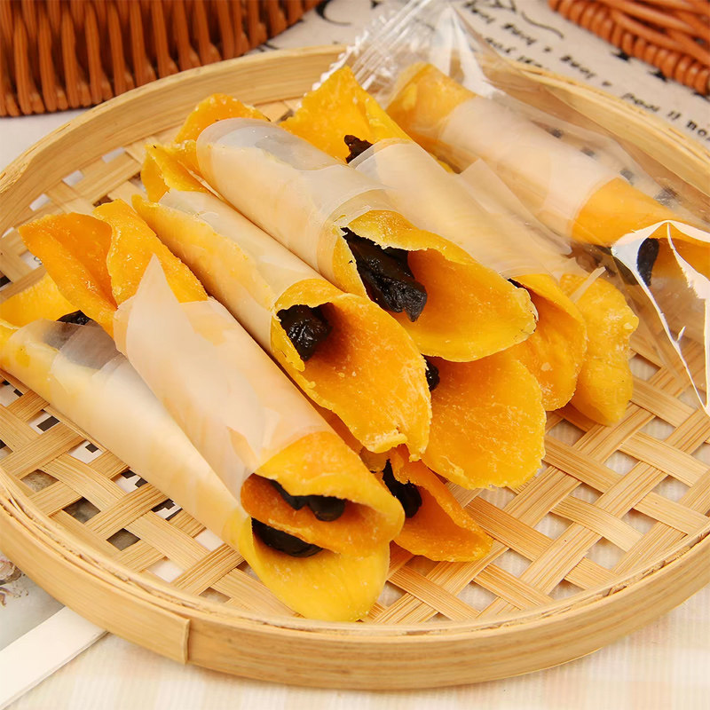 厚切芒果卷乌梅条柠檬条芒果干果脯蜜饯独立包装休闲零食果干即食