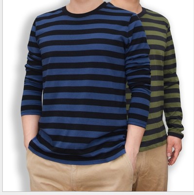 中老年男秋款长袖打底衫大码