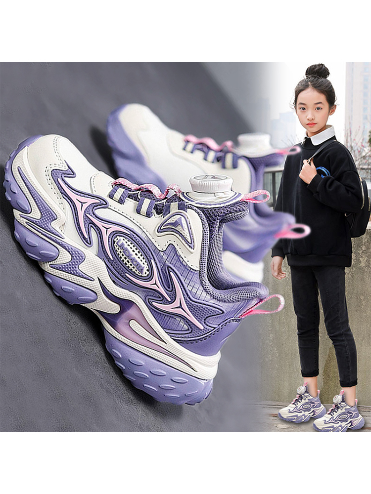 KFT脚王童鞋女童运动鞋秋季2025新款儿童防滑耐磨老爹鞋中大童女