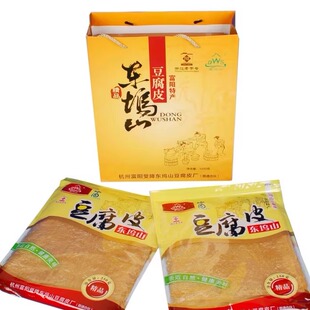 浙江富阳特产正宗东坞山精品豆腐皮250克*4包礼盒送礼1000g