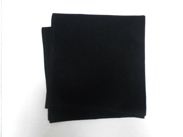 心理投射牌 塔罗牌绒卡袋桌布包边台布约50x54cm纯黑 加厚卡绒布