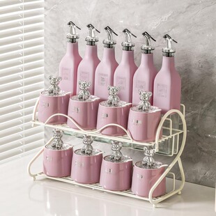 高颜值调料罐套装 礼品 厨房家用陶瓷盐罐调味罐油盐酱醋瓶罐组合装