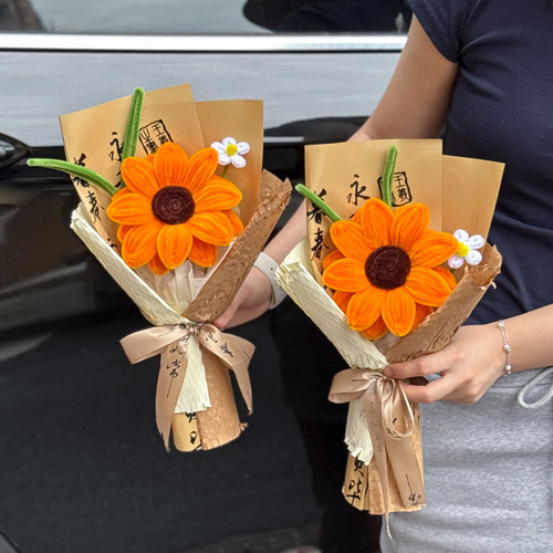 教师节手工扭扭棒向日葵花束