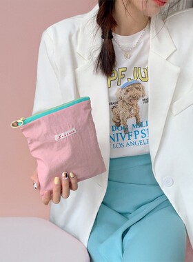 34221 春夏新色马卡龙化妆包随身便携可爱小包零钱包首饰包袋