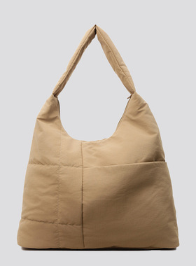 托特包女大容量包包通勤百搭单肩包EARE学生上课挎包软糯尼龙布