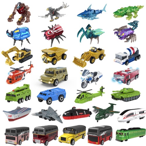 合金变形机器人儿童玩具金刚男孩飞机工程车绿皮火车汽车高铁模型